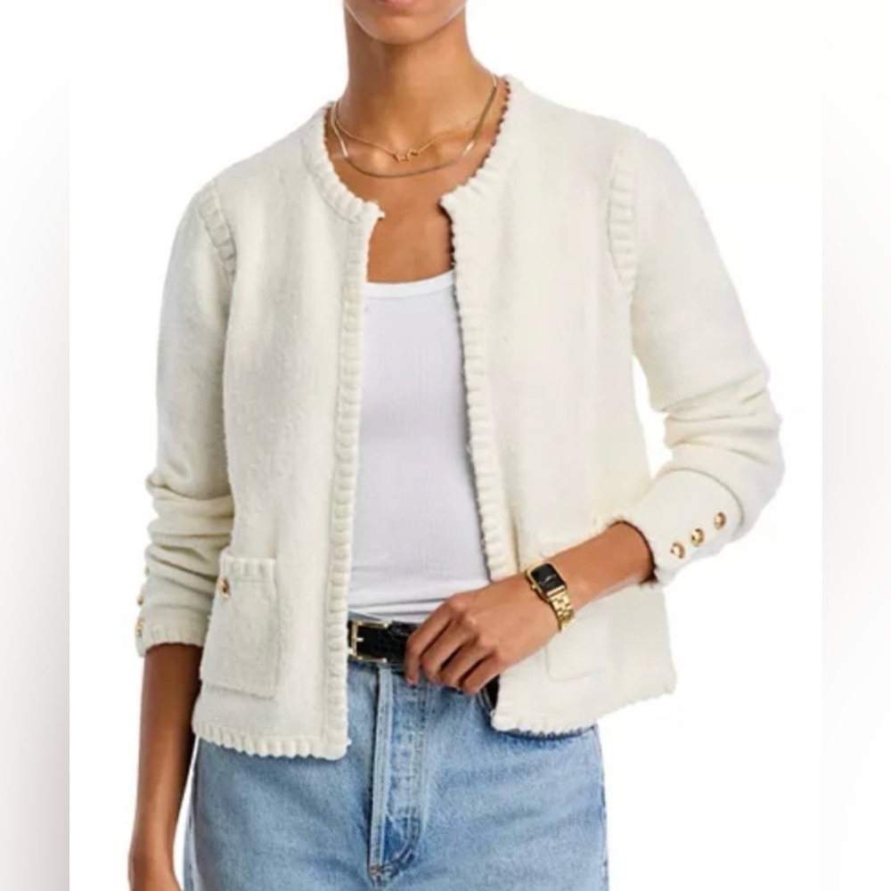 Aqua Bobble Cardigan Ivory
